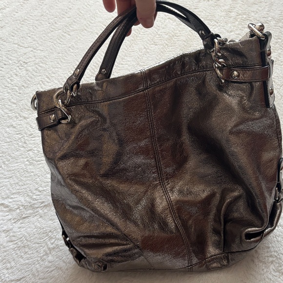 Coach Metallic Silver ShoulderBag - Picture 6 of 15